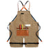 Denim Canvas Apron Cake Shop Baking Work Clothes Unisex